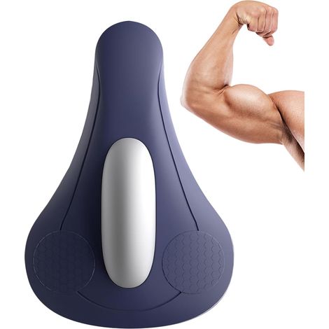 Beckenbodentrainer Mit 4 Einstellbaren Vibrationsmodi, Blau/grau, Usb-c-aufladbarer Trainingssitz, Beckenbodenmassagegerät, Tragbarer Fitnessbegleiter Für Zu Hause