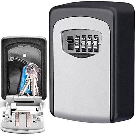 Hochsicherer Schlüsselschrank/schlüsselbox In Polizeiqualität Mit Wandmontiertem 4-stelligem Zahlenschloss Zur Aufbewahrung Von Schlüsseln.