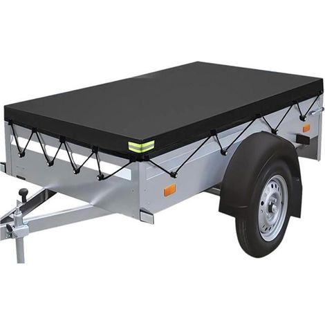 Anhängerabdeckung 214×122×13 Cm, Anhängerabdeckung Mit Befestigungsseil, Anhängerabdeckung Für Die Meisten Autoanhänger