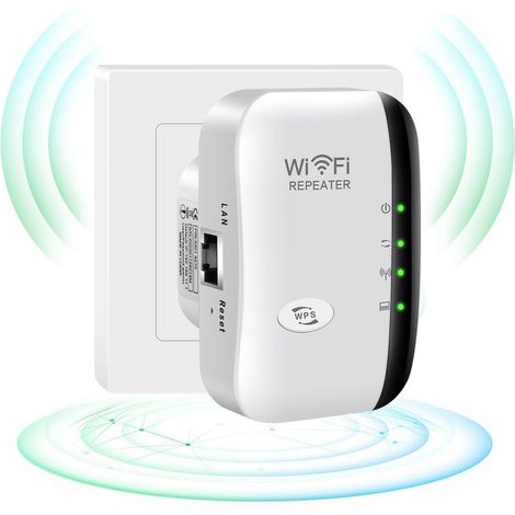 Wi-fi-verstärker, 2,4-ghz-wlan-verstärker Für Zuhause, 300-mbit/s-wlan-signalverstärker, Einfach Zu Installieren Und Abzudecken.