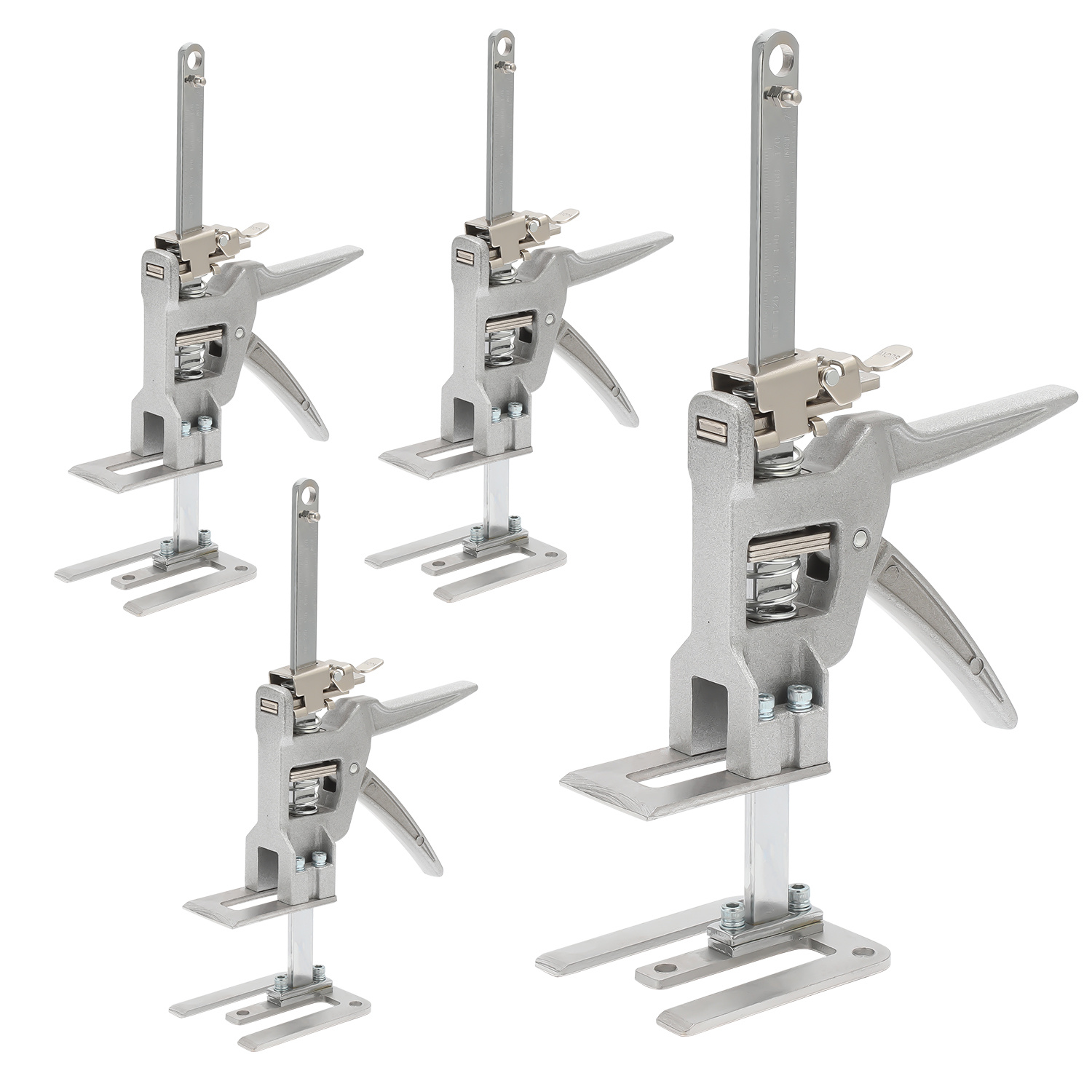 Tolletour Möbelheber 4er Set Bis 150 Kg, Höhenverstellbarer Hebearm Mit Skala, Montagehilfe Für Möbel Türen Fenster Platten