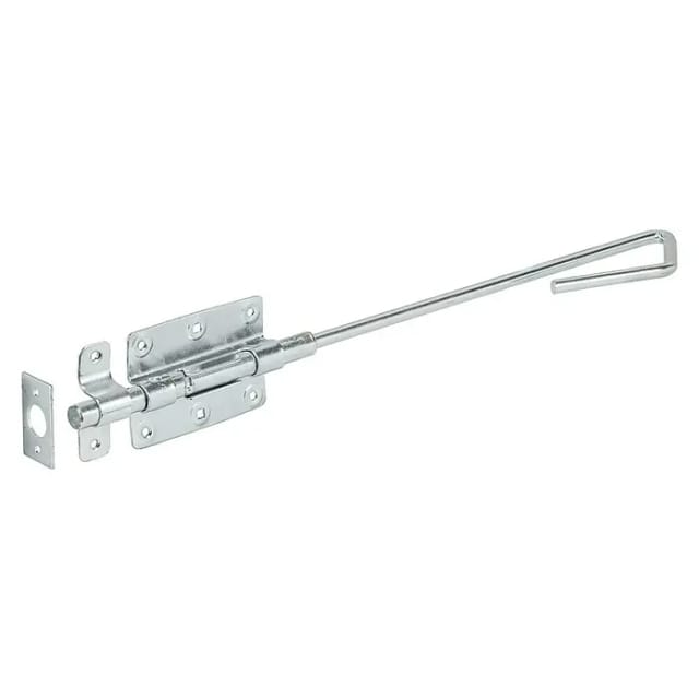 GAH Alberts Bolz.-Stangenriegel mit befestigter Schlaufe gerade, 400mm Stahl galvanisch