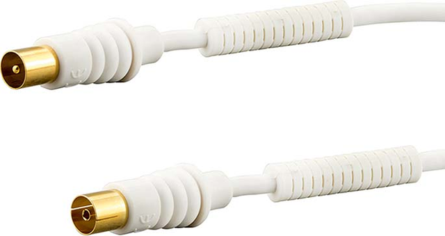 E+P Elektrik Antennenkabel 5m ws Gold AB205G