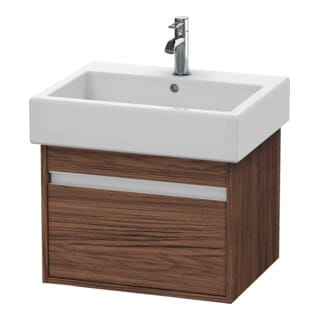 Duravit Waschtischunterschrank Ketho 55x44cm, Nussb dkl., 1 Ausz., wandhängend