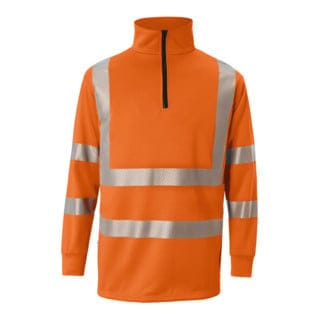 Zip-Sweatshirt REFLECTIQ PSA 2 warnorange Form 5146 Größe XL