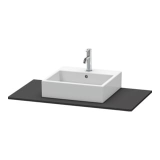 Duravit Konsole XSquare 100x55cm, graph matt, mit 1 Ausschnitt