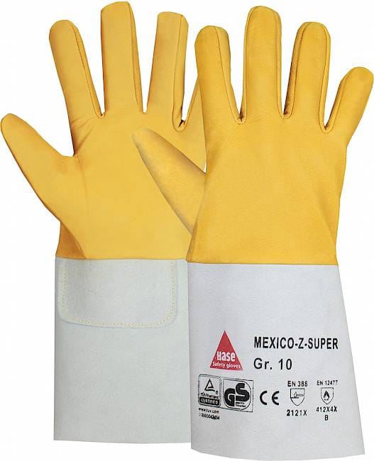 Hase Schweißerhandschuhe Mexico-Z-Super Größe 12, Ziegennappaleder