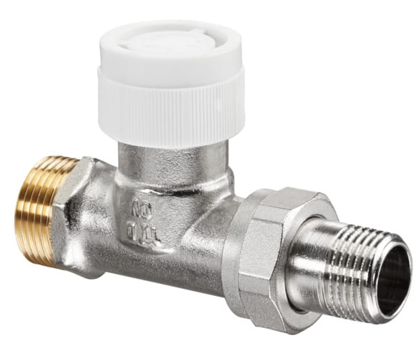 Oventrop Thermostatventil Baureihe AV 9 DN 15, Durchgang, Messing vernickelt