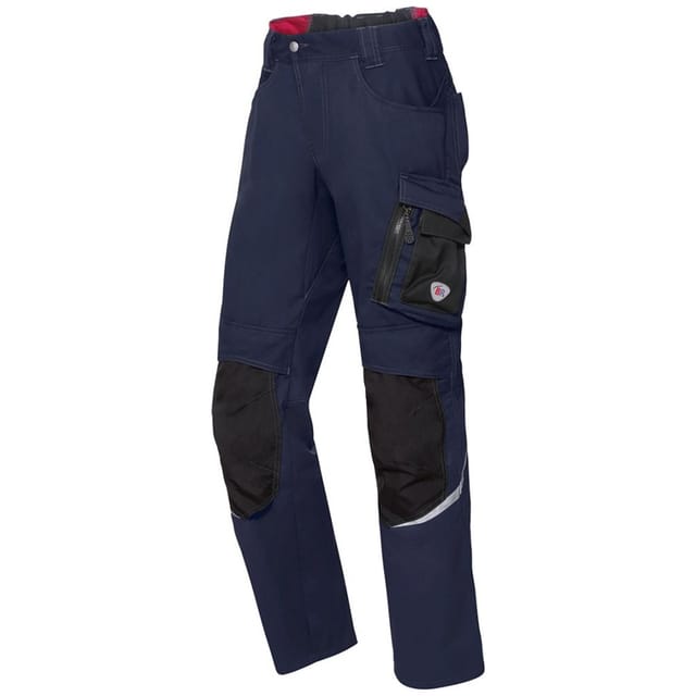 BP® Leichte Arbeitshose mit Kniepolstertaschen, nachtblau/schwarz, Gr. 54, Länge n