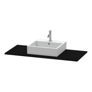 Duravit Konsole XSquare 120x55cm, Ei schwarz, mit 1 Ausschnitt