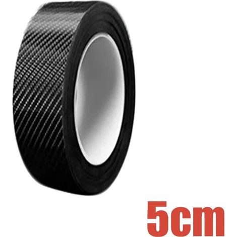 Schutzklebestreifen Aus Kohlefaser (5 M X 5 Cm) Für Stoßstangen Und Einstiegsleisten, Trittschutz, 3d-dekorband