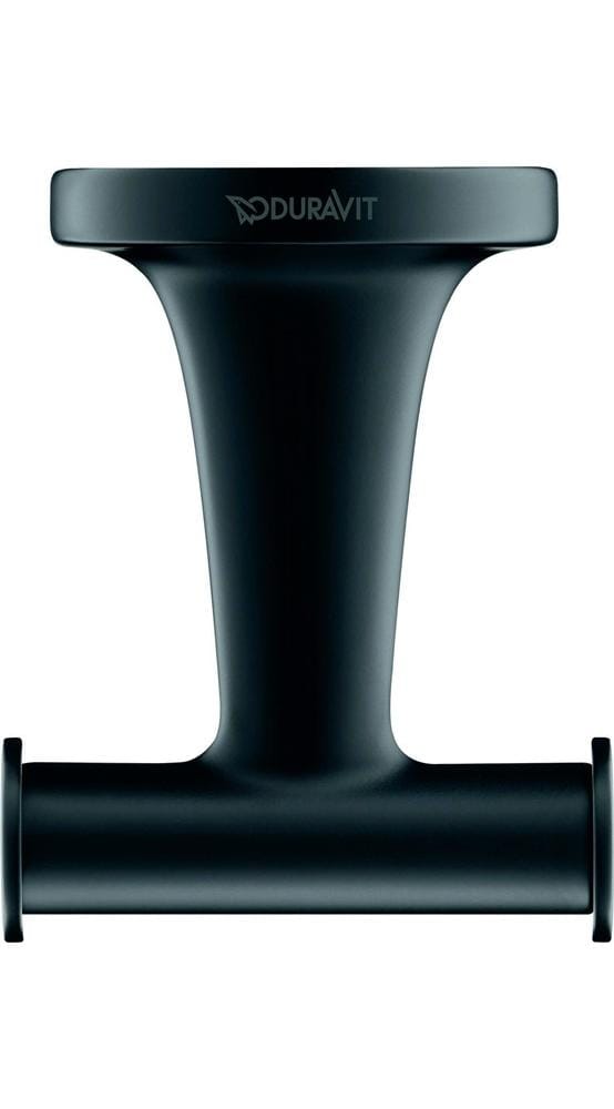 Duravit Handtuchhaken Starck T 6x7,6cm, doppelt, schwarz matt