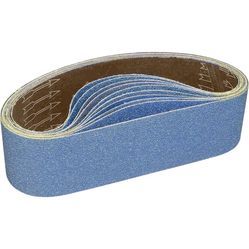 Schleifband 100 X 915 Mm - 2 X 40 Körnung Zirkonoxid-schleifbandset Für Nass- Und Trockenschleifen Von Metall/holz (8-teilig)