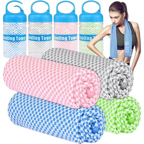 Bogi Kühlhandtuch Für Sofortige Kühlung – 102 X 30 Cm, Weiche Bambusfaser – Verwendung Als Schal, Stirnband, Armband, Bandana Für Yoga, Workout, Fitness, Reisen, Klettern, Golf, Fußball Und Andere Spo