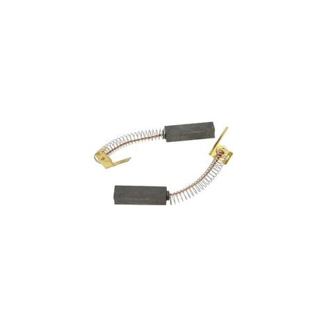 Vhbw – Kohlebürsten 2x 32,2 X 6,4 X 10 Mm – Kompatibel Mit Makita, Metabo, Festool – Staubsaugerzubehör – Graphit Mit Feder