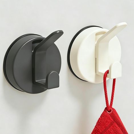 Saugnapfhaken, Handtuchhalter Ohne Bohren, Wiederverwendbarer Saugnapf Für Bad, Dusche, Küche, Camping, Vans Und Familie – Ideal Für Zuhause.
