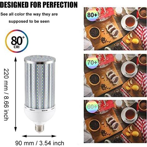 E27 Led-maiskolbenlampe, 60 W, 6000 Lumen, Neutralweiß 4000 K, 85–265 V Wechselstrom