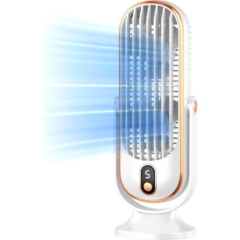 Ej.life – Leiser Tischventilator Mit 5 Geschwindigkeitsstufen – 720°-luftzirkulation – Kompakt Und Leicht – Für Schlafzimmer Und Büro