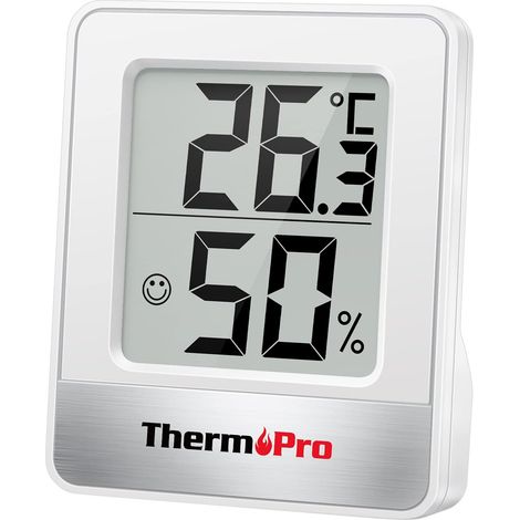 Thermopro Tp49 Kleines Digitales Hygrometer, Innenthermometer, Umgebungsthermometer, Temperatur- Und Feuchtigkeitsmesser Für Zuhause, Büro Und Reptilien