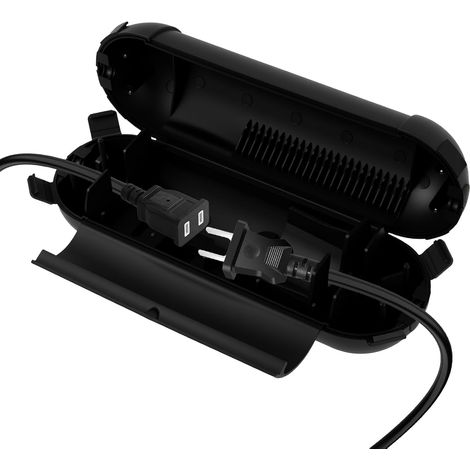 Wasserdichte Kabelaufbewahrungsbox Für Garten Und Wetter, Verlängerungskabel, Wasserdichte Elektrobox, Kabelverlängerungsbox – Schwarz