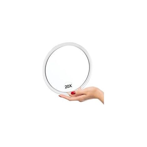 20-fach Vergrößernder Spiegel Mit Saugnapf – 15 Cm Durchmesser, Ideal Für Make-up, Haarentfernung Und Gesichtspflege