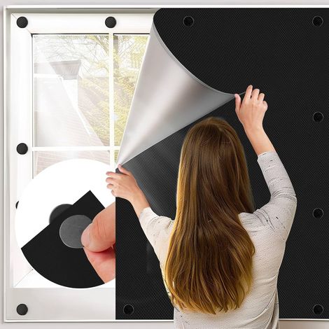 Bksai Magnetisches Verdunkelungsrollo, Kein Bohren Erforderlich, Stoffisolierung Für Dachfenster – Sonnenschutzfolie, Verdunkelungsfenster, Tragbar Für Babyzimmer (100 X 145 Cm)