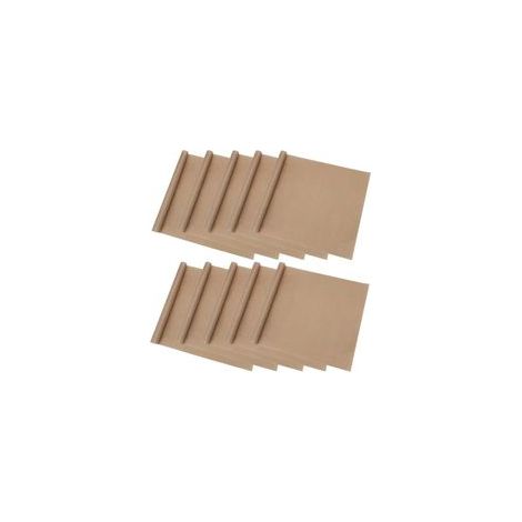 Set Mit 10 Teflon-backblechen, Wiederverwendbare Antihaft-ofenauskleidung 30 X 40 Cm Zum Grillen, Wärmeleitung, Hitzebeständig Bis 270 °c.