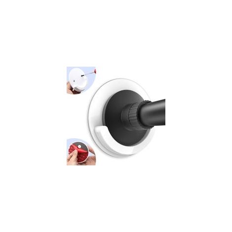 Lot Von 2 Halterungen Zur Fixierung Für Duschdreieck – 10,2 Cm Durchmesser – Acryl 3m – Halterung Nur 9 Kg