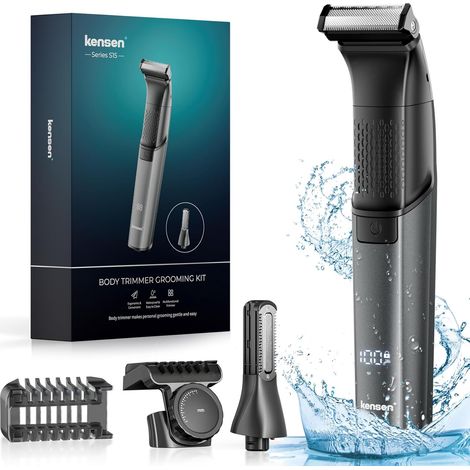 Kensen Intimrasierer Für Männer, 100 Minuten Akkulaufzeit, Elektrischer Intimrasierer Mit Usb-c-anschluss, Wasserdicht, Für Nass- Und Trockenrasur, Mit Kammaufsatz Für Intimbereich, Rumpf Und Unterhos