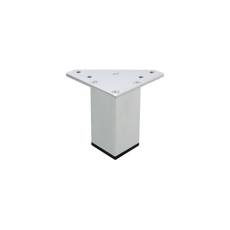 Lot Von 4 (10 Cm) Pieds Pour Meubles Blancs – Vis Incluses, Couleur Blanc – Pieds Diy Aluminium Für Tische, Meubles De Salle De Bains, Armoires, Etagères