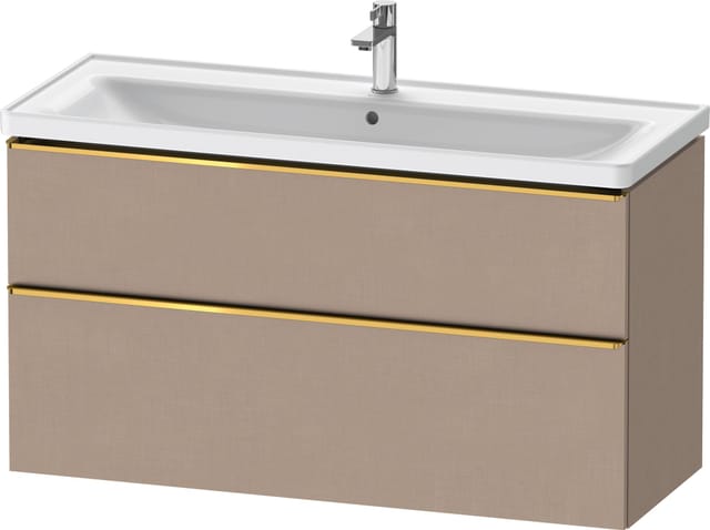 Duravit Waschtischunterschrank D-Neo 118,4x45,2x62,5cm, 2 A, wd, g pol/Leinen