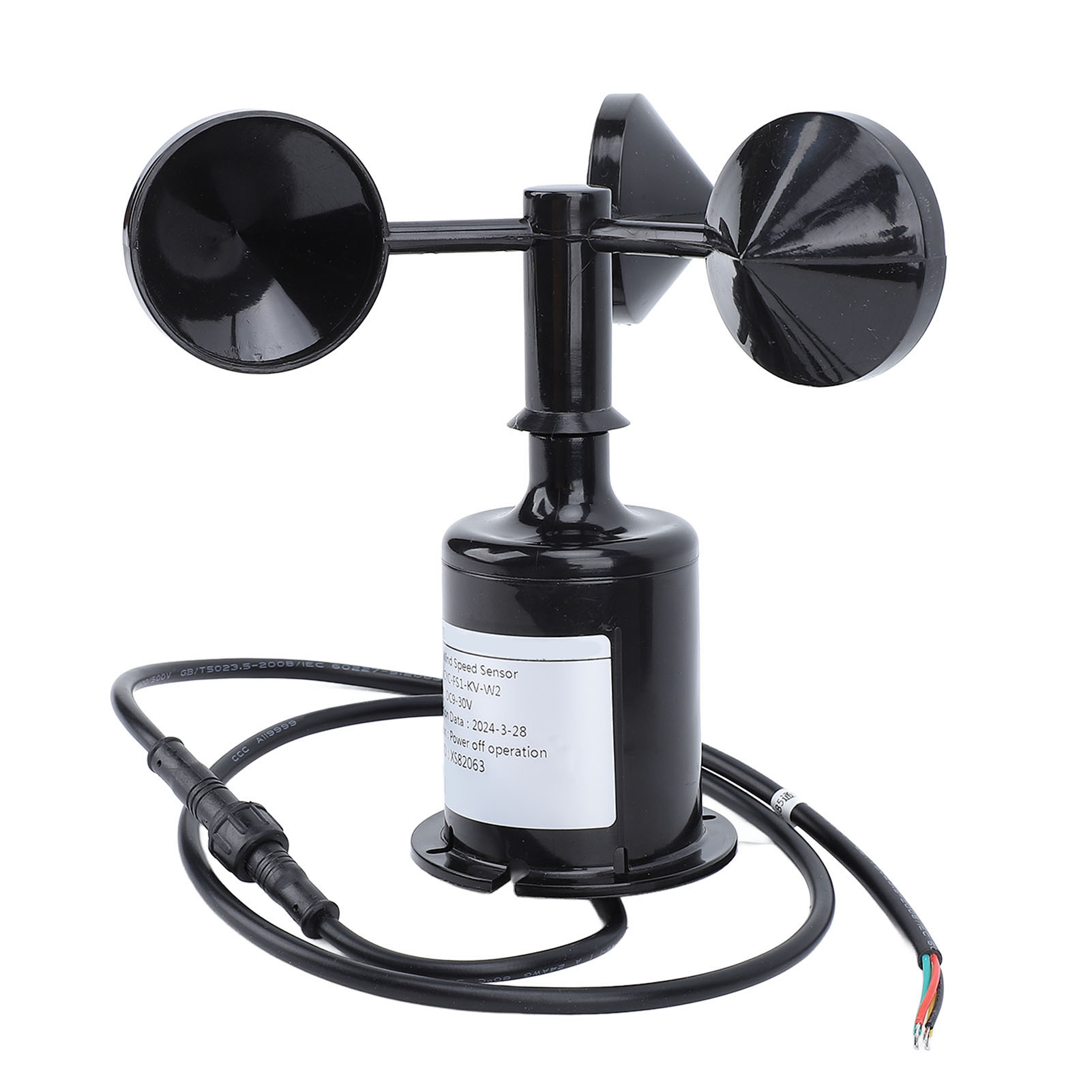 Hochpräzises Professionelles Anemometer Mit 3-schalen-windgeschwindigkeitssensor Für Die Landwirtschaft, 9-30v.