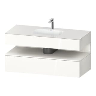Duravit Einbauwaschtisch-Möbel-Set Qatego 120x55x60cm, w m/we g, Kon-WTU, Nischenb