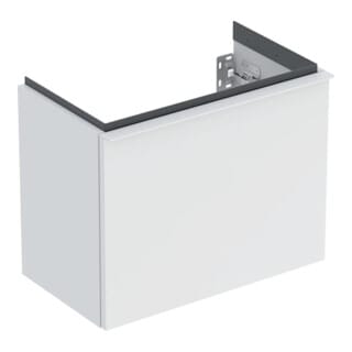 Geberit Handwaschbeckenunterschrank iCon 52x41,5x30,7cm, 1 Lade, we. ma/Gr we. ma