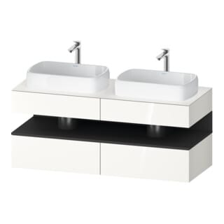 Duravit Waschtischunterschrank Qatego 140x55x60cm, gra m/we g, Pl, B bs, B