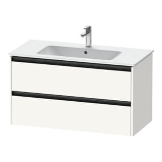 Duravit Waschtischunterschrank Ketho.2 101x48cm, we. matt, 2 Schub., wandhängend