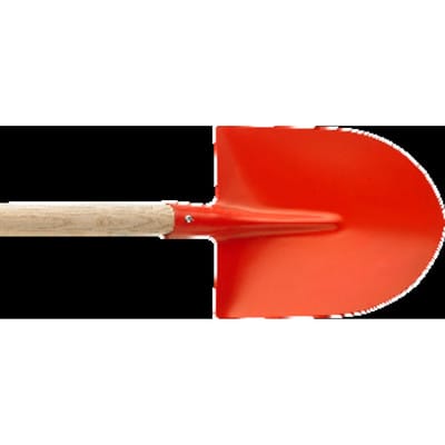 Löffert Stiele Frankfurter Schaufel rot Gr. 5 mit Stiel Import