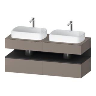 Duravit Waschtischunterschrank Qatego 140x55x60cm, gra m/ba m, Pl, B bs, B