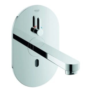 Grohe Fertigset Cosmopolitan E Bluetooth A 17,2cm, cr, Infrarot-Waschtischarmatur, m Trafo