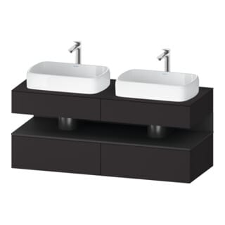 Duravit Waschtischunterschrank Qatego 140x55x60cm, gra m/Gr m, Pl, B bs, B