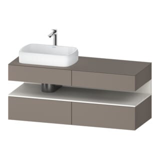 Duravit Waschtischunterschrank Qatego 140x55x60cm, w m/ba m, Pl, Beck. li