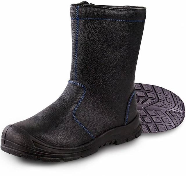 Hase Winter-Sicherheitsschlupfstiefel S3 Grönland mit Reißverschluss Größe 37, schwarz