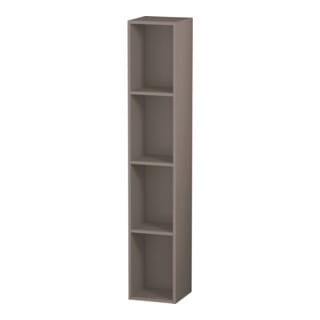 Duravit Regalelement L-Cube 18x18x100cm, 4 Fäch., vert, basalt matt