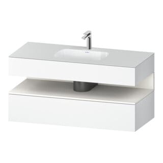 Duravit Einbauwaschtisch-Möbel-Set Qatego 120x55x60cm, w m/we m, Kon-WTU, Nischenb