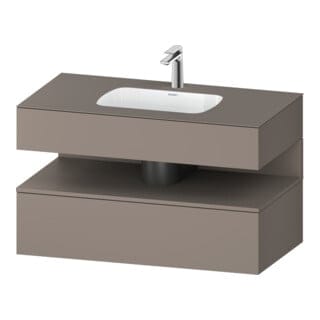Duravit Einbauwaschtisch-Möbel-Set Qatego 100x55x60cm, ba m, Kon-WTU, Nischenb