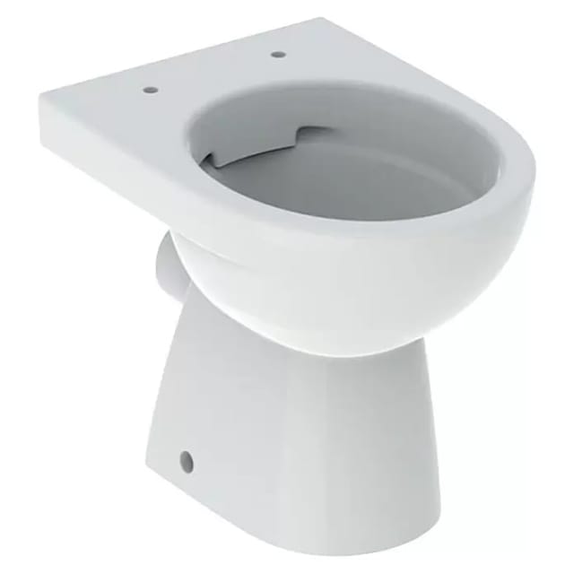Geberit Stand-WC, Tiefspüler Renova Abg. hor, teilgeschl. F., rimfree, weiß