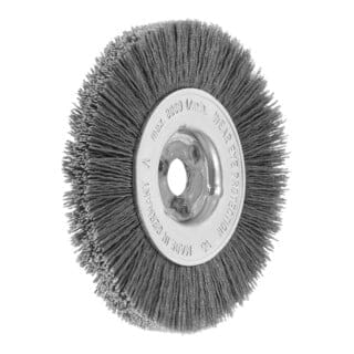 Lessmann Einreihige Rundbürste mikroabrasiv 0,6 mm, SiC 320, Bürsten-⌀xBürstenbreite: 100X12 mm