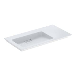 Geberit Möbelwaschtisch One 90x47,5cm, o Ü, w K-Tec/Bl w, o. Hahnl.