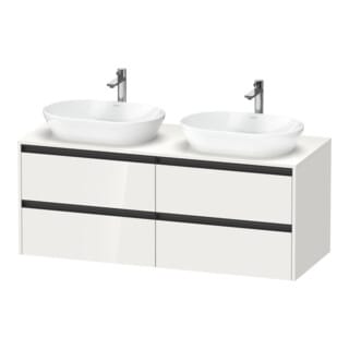 Duravit Waschtischunterschrank Ketho.2 140x55cm, B R, Tau matt, 4 Schub., wandhängend