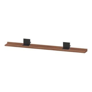 Duravit Spiegel-Ablage Sivida 125x65x3,6mm, Nussb Nat, mont., sw